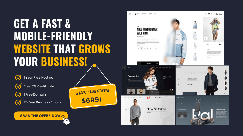 Special Offer - Website design services